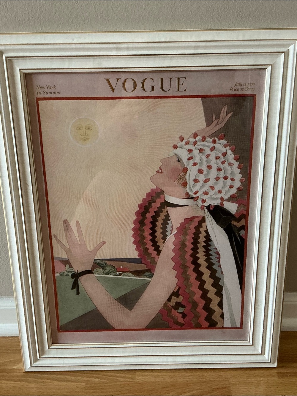 Vogue framed print July 15,1922 magazine cover poster by George Wolfe Plank